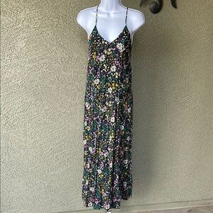 No.043 Old Navy Black and Yellow Sleeveless Sundress Size XS